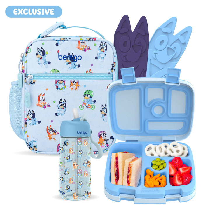 Bentgo + Bluey Kids Prints 5-Piece Lunch Box Set F8