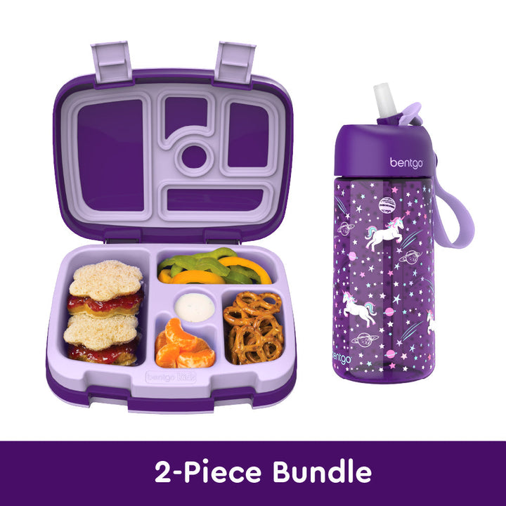 Bentgo Kids Prints Lunch Box & Water Bottle I4