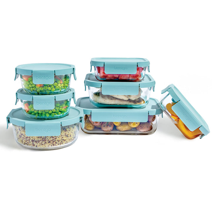 Bentgo Glass Leak-Proof Food Storage Set (14-Piece) B1